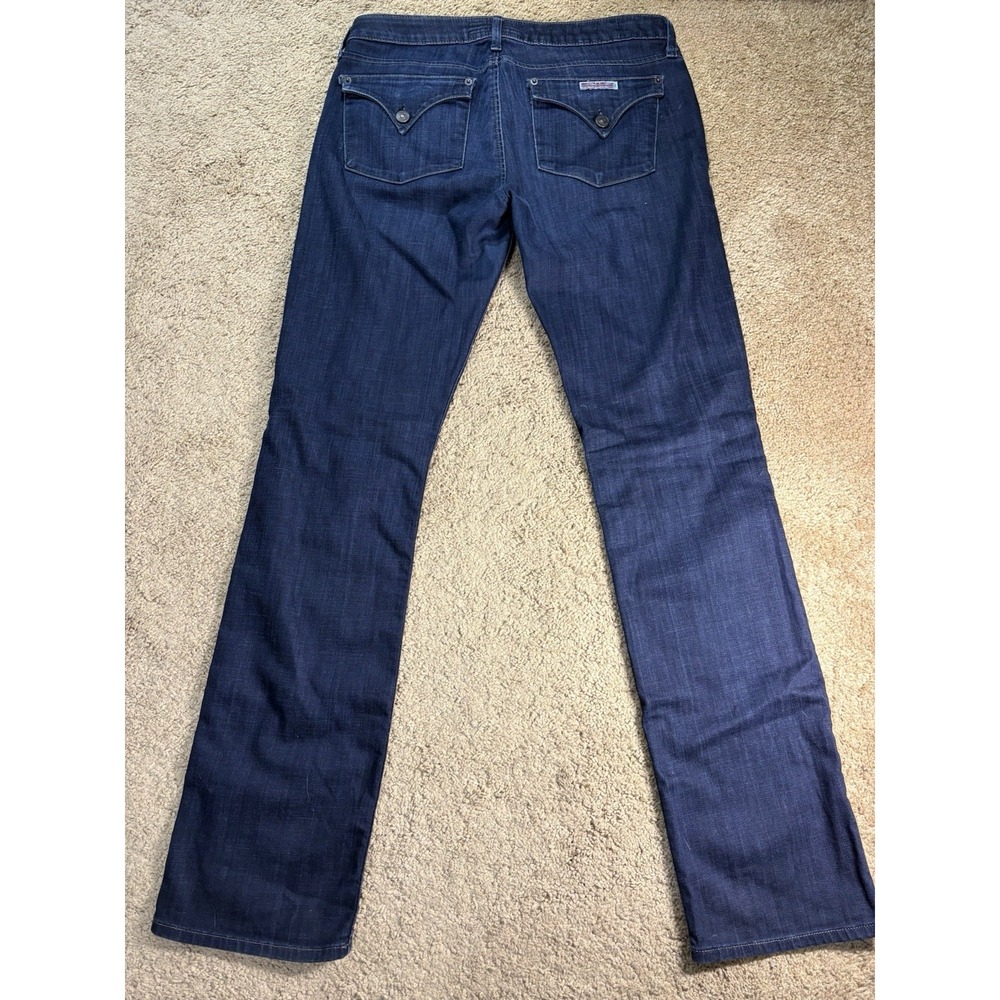 Hudson Jeans Women 30 Dark Denim Low Rise Straight Leg Made in USA - Picture 9 of 9